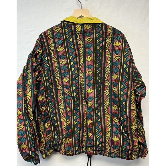 Vintage Men’s GOTCHA Surf Jacket Windbreaker 1/4 Zip Large RARE 90s Geometric - Picture 6 of 15